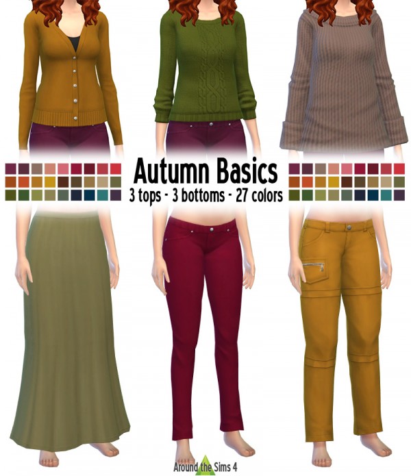  Around The Sims 4: Autumn Basics   recolors