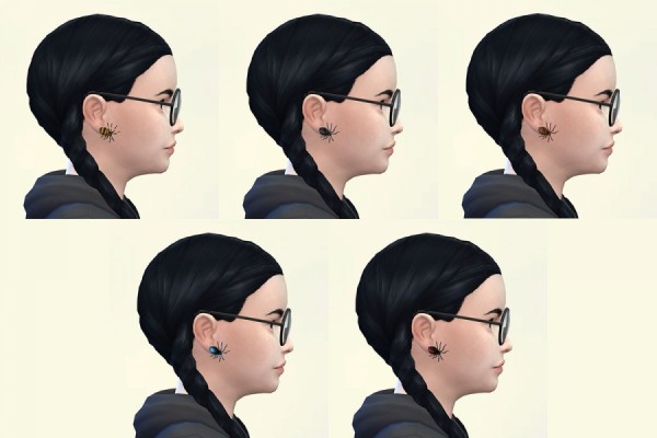 Sims Artists: Arachnoreil earrings