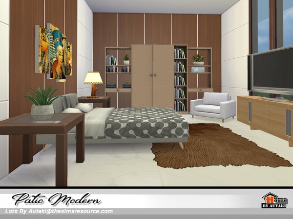  The Sims Resource: Patio Modern house by Autaki