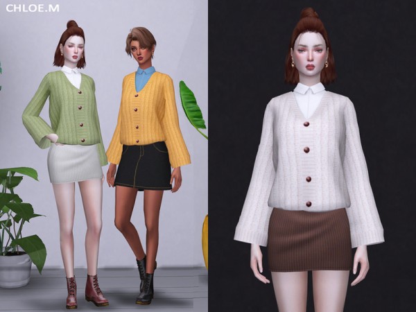 The Sims Resource: Sweater by ChloeMMM • Sims 4 Downloads