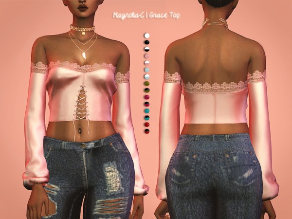  The Sims Resource: Grace Top by magnolia c