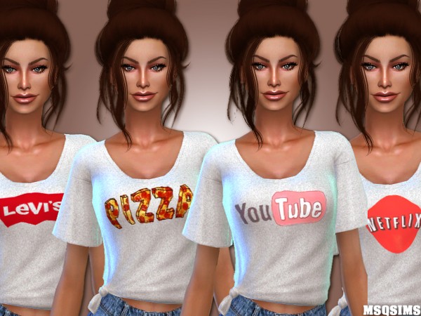  MSQ Sims: Knotted Graphic Tees