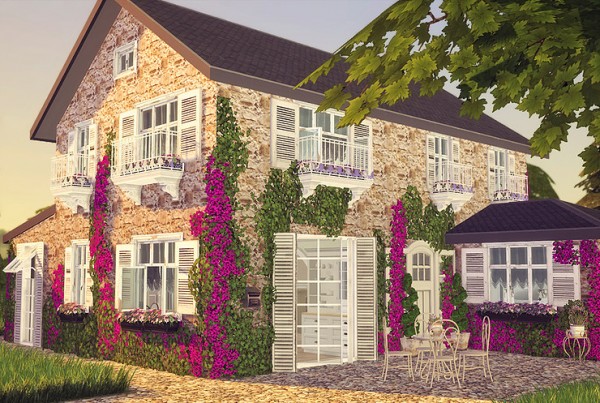 Blooming Rosy French Country Retreat Sims 4 Downloads - What Is French Country Decor Sims 4