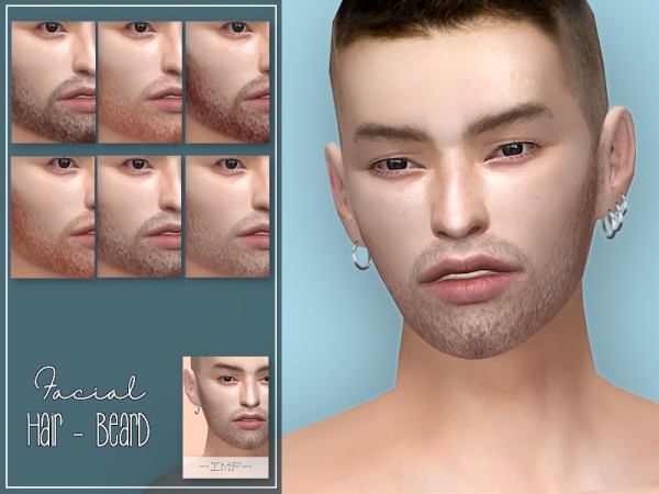  The Sims Resource: Facial Hair   Beard N.01 by IzzieMcFire