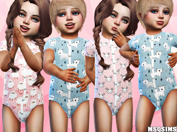  MSQ Sims: Toddler Short Body Collection 01