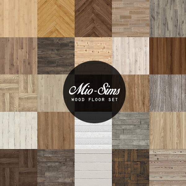  Mio Sims: Wood floor set