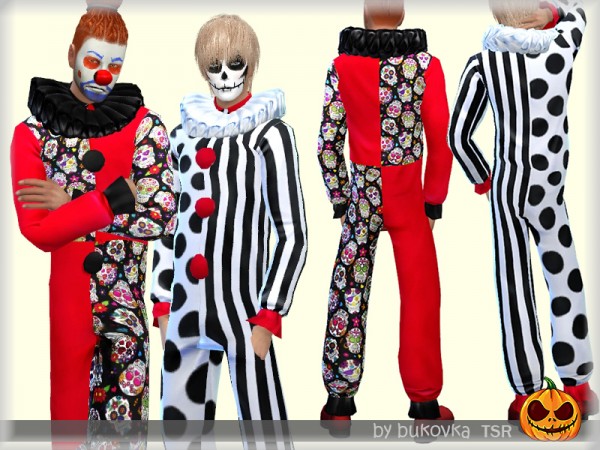  The Sims Resource: Overalls Clown by bukovka