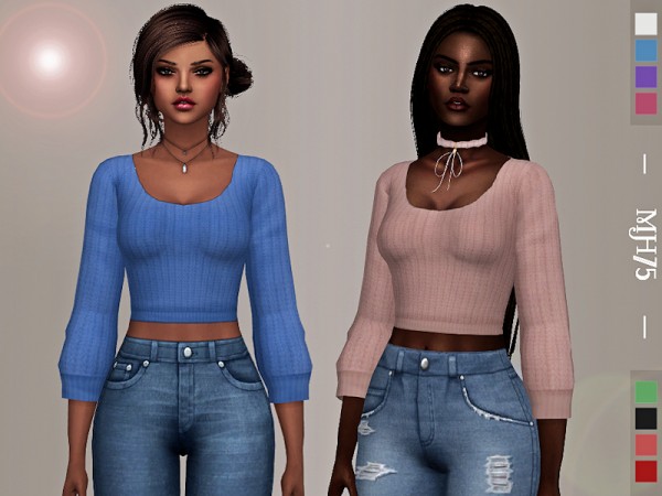  The Sims Resource: Noralie Tops by Margeh 75