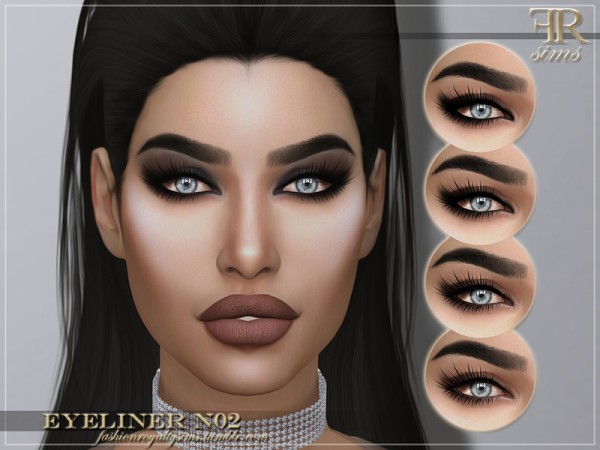  The Sims Resource: Eyeliner N02 by FashionRoyaltySims