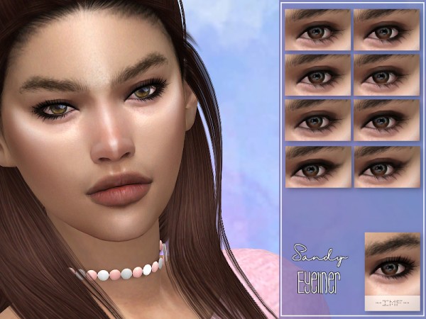  The Sims Resource: Sandy Eyeliner N.22 by IzzieMcFire