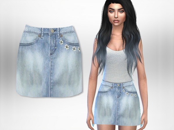  The Sims Resource: Denim Skirt by Puresim