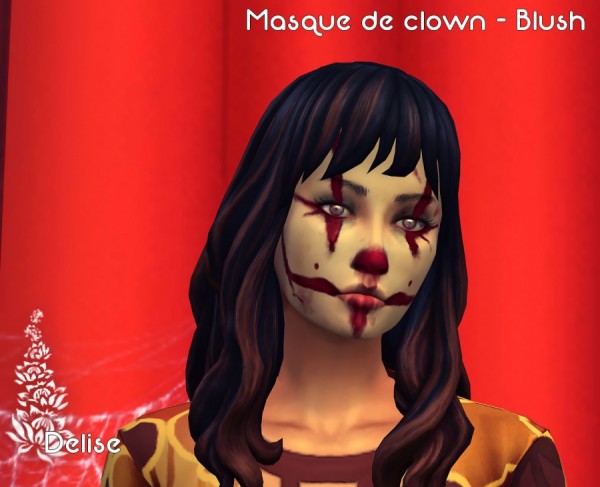  Sims Artists: Bloody Clown Mask