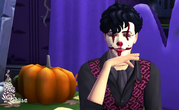  Sims Artists: Bloody Clown Mask