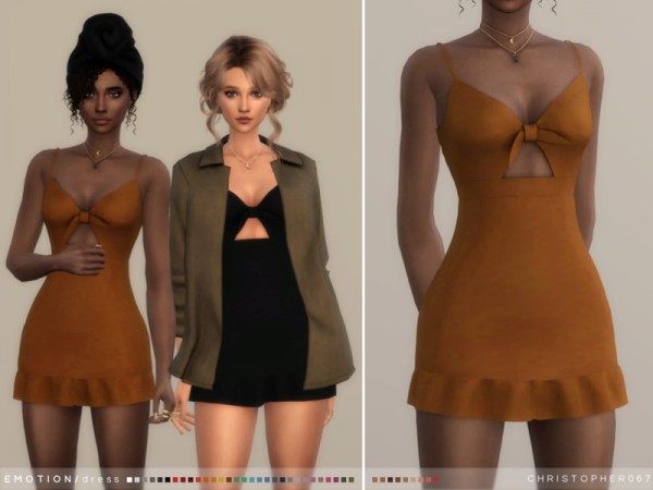  The Sims Resource: Emotion Dress by Christopher067