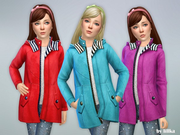  The Sims Resource: Coat for Girls 04 by lillka