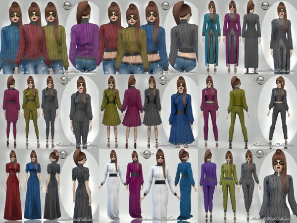  The Sims Resource: Asdemi wool outfit and coat by jomsims
