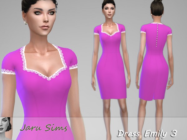  The Sims Resource: Dress Emily 3 by Jaru Sims