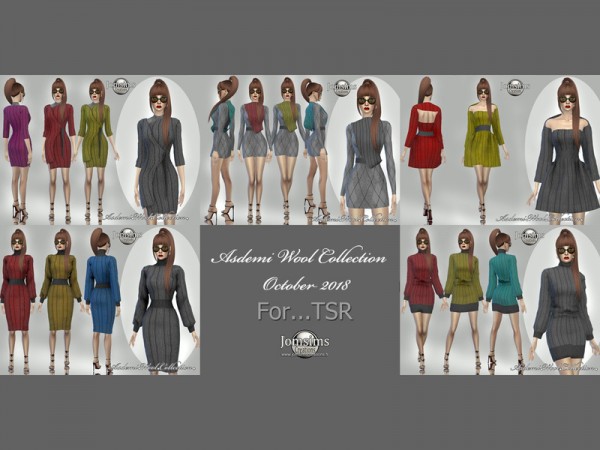  The Sims Resource: Asdemi wool outfit and coat by jomsims