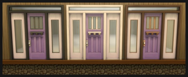  Mod The Sims: The Greatest Craftsman Squared Single Door  by Simmiller