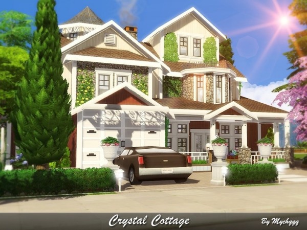  The Sims Resource: Crystal Cottage house by MychQQQ