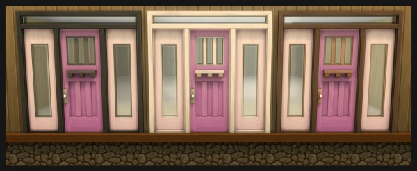  Mod The Sims: The Greatest Craftsman Squared Single Door  by Simmiller