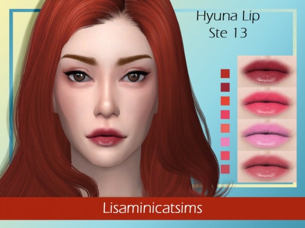  The Sims Resource: Hyuna Lip Set by Lisaminicatsims