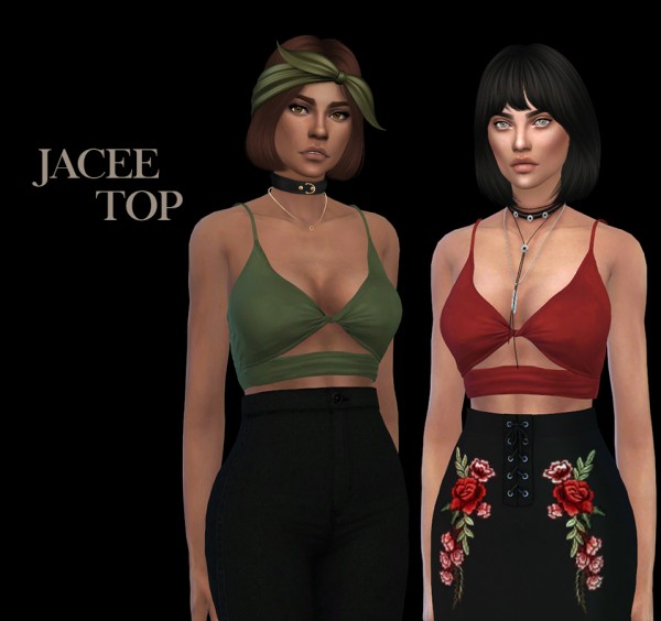  Leo 4 Sims: Jacee Top Recolored