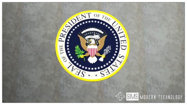 Sims Modern Technology: Seal Of The President Of The United States Rug