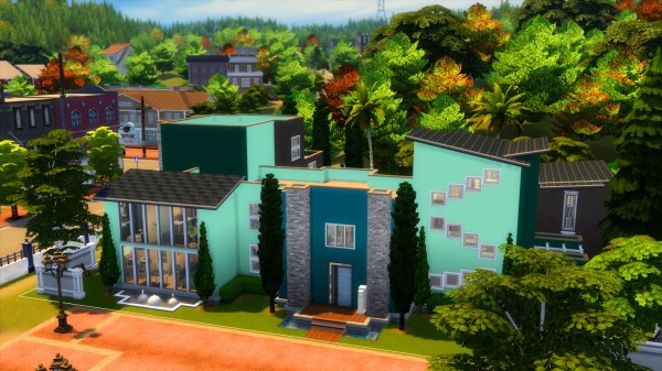  Mod The Sims: Pupperstone modern mansion by iSandor
