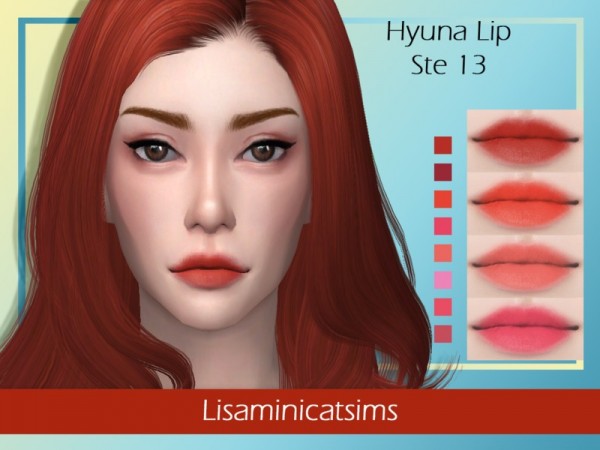  The Sims Resource: Hyuna Lip Set by Lisaminicatsims