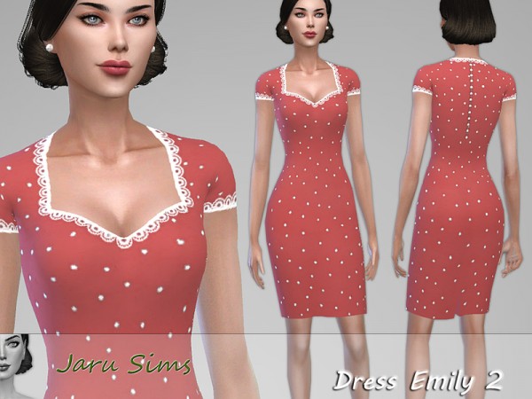  The Sims Resource: Dress Emily 2 by Jaru Sims