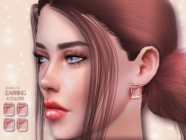  The Sims Resource: Earrings BE03 by busra tr