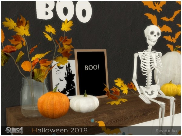  The Sims Resource: Halloween 2018 decorative set by Severinka