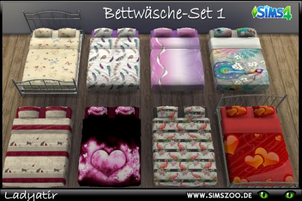  Blackys Sims 4 Zoo: Wet Set Beddings 1 by ladyatir