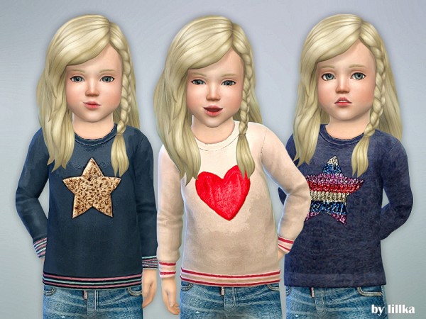 The Sims Resource: Designer Shirt for Toddler Girls P08 by lillka