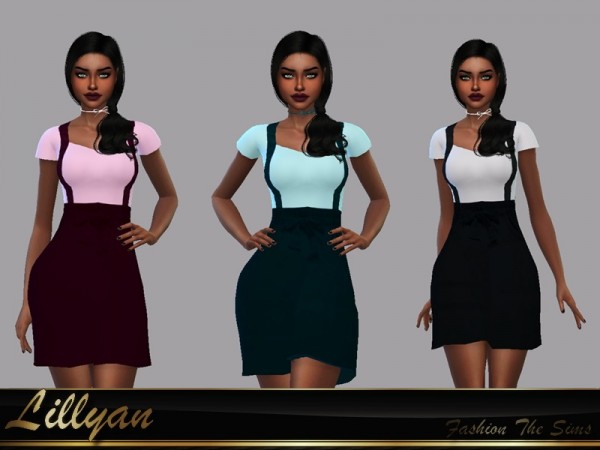  The Sims Resource: Dress Carolliny by LYLLYAN