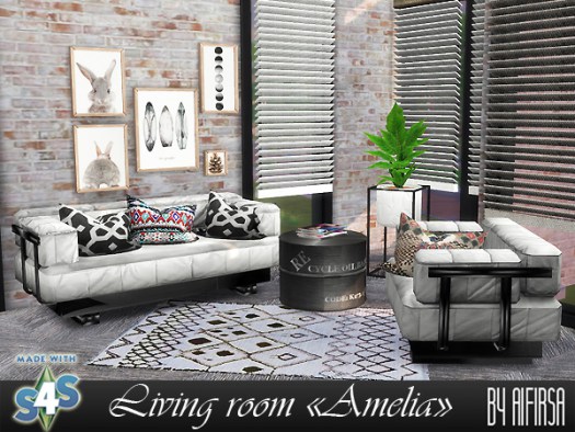 Aifirsa Sims: Livingroom Amelia