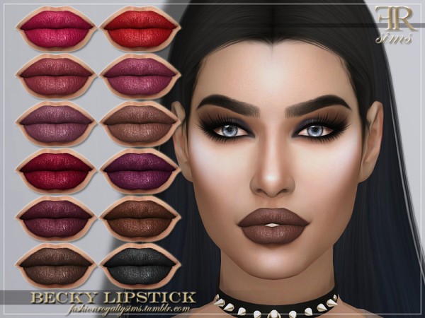  The Sims Resource: Becky Lipstick by FashionRoyaltySims