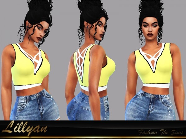  The Sims Resource: Top Cassandra by LYLLYAN