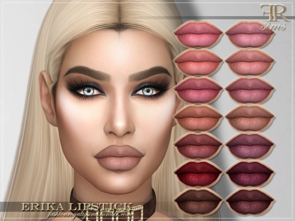 The Sims Resource Erika Lipstick By Fashionroyaltysims • Sims 4 Downloads