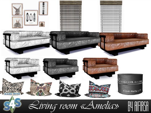  Aifirsa Sims: Livingroom Amelia