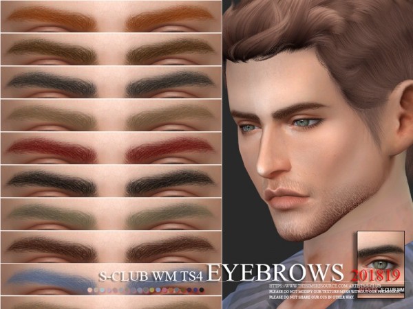  The Sims Resource: Eyebrows 201819 by S Club