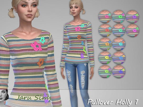  The Sims Resource: Pullover Holly 1 by Jaru Sims