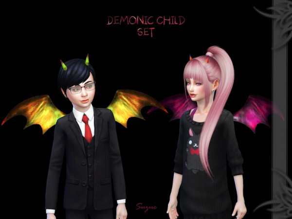  The Sims Resource: Demonic Child Set by Suzue