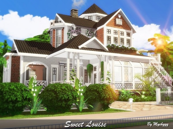  The Sims Resource: Sweet Louise house by MychQQQ