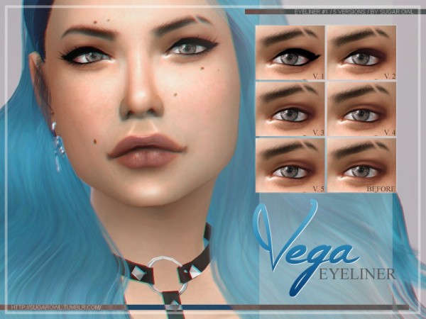  The Sims Resource: Vega eyeliner 1 by sugar owl