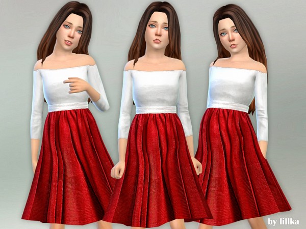  The Sims Resource: Roxy Dress by lillka