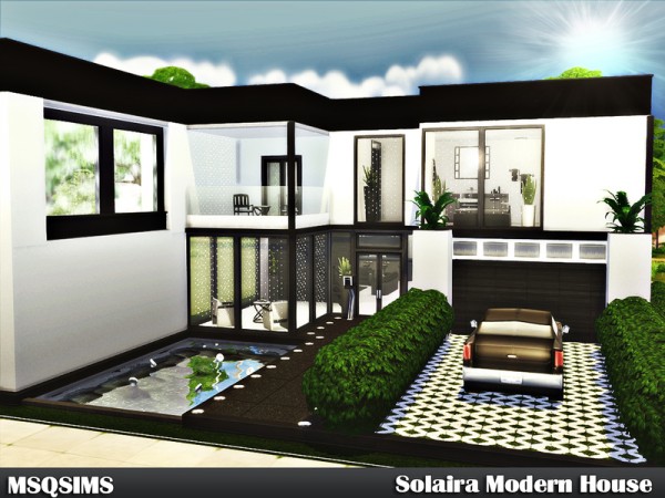  The Sims Resource: Solaira Modern House by MSQSIMS