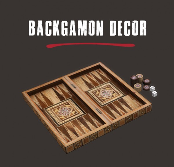  Leo 4 Sims: Backgammon decor