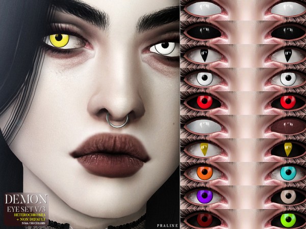  The Sims Resource: ND Demon Eyes by Pralinesims